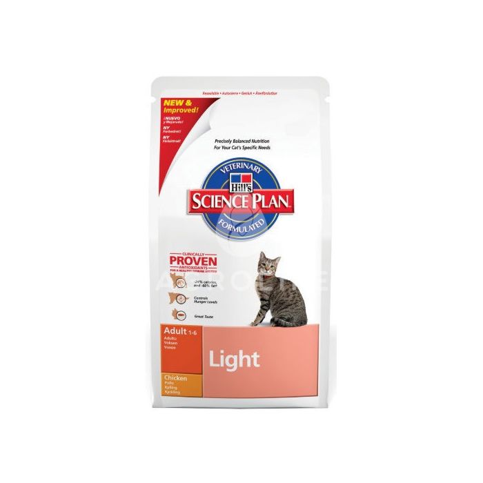 Корм SP Feline Adult Light для идеального веса взрослых котов с курицей, Hill's