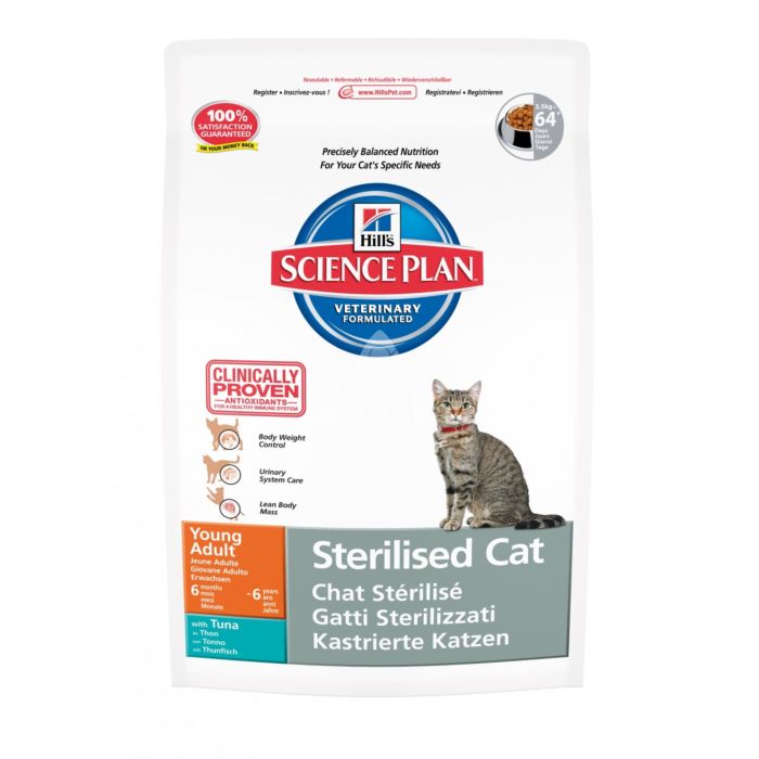 Корм SP Fel Young Sterilised Cat Tuna для стерилізованих котів з тунцем, Hill's