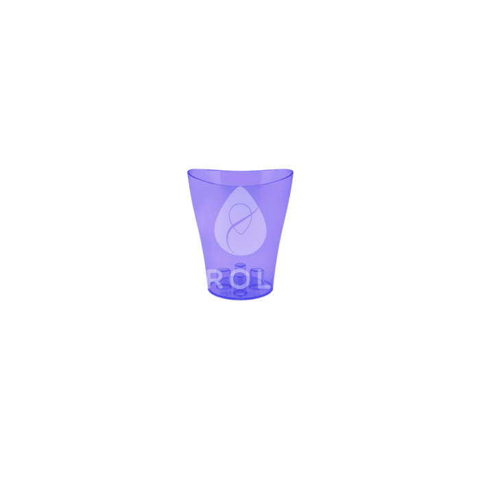 Вазон для орхидей Ника, фиолетово-прозрачный, Алеана