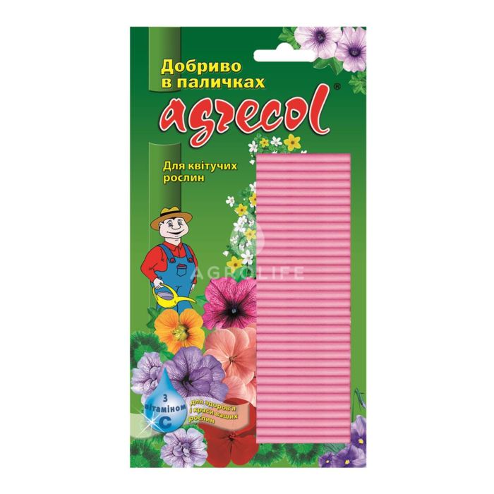 Удобрение в палочках для цветущих растений, Agrecol