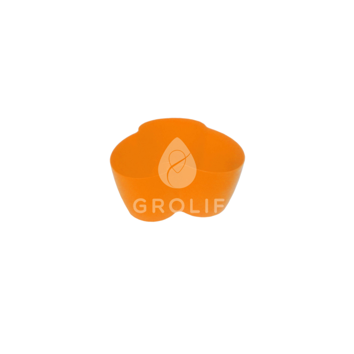 Вазон Кактусник на 3 растения, 17*16,5х9 см, 1,1 л, оранжевый, Алеана