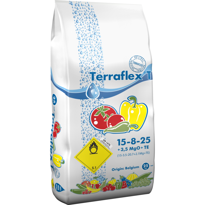 Terraflex-T 15-8-25+3.5MgO+TE - удобрение для томатов, перца, баклажанов, картофеля, ICL