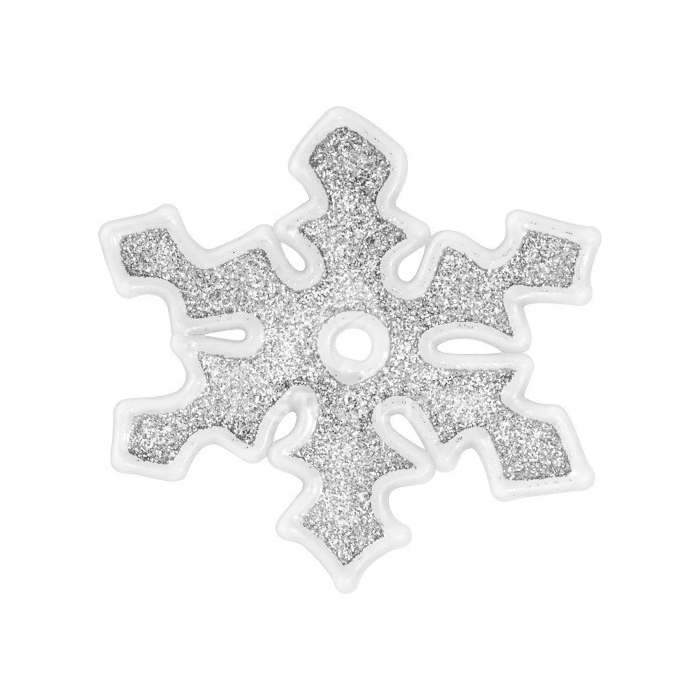 Наклейка новогодняя для окон Снежинки, диам. 10 см в асс-те, цвет серый, House of Seasons