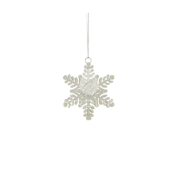 Прикраса декоративна Сніжинка біла 10 см, House of Seasons