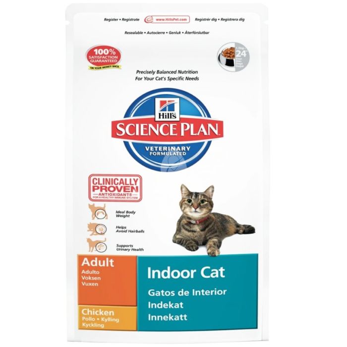 Корм SP Feline Adult Indoor Cat для котов живущих в помещении с курицей, Hill's