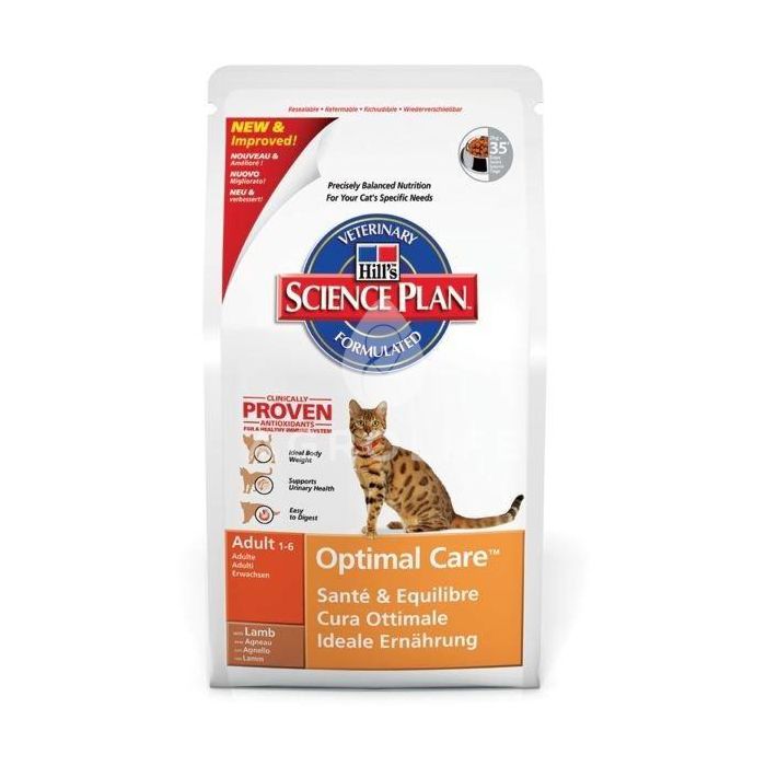 Корм SP Feline Adult Optimal Care для стабілізації ваги з ягням, Hill's