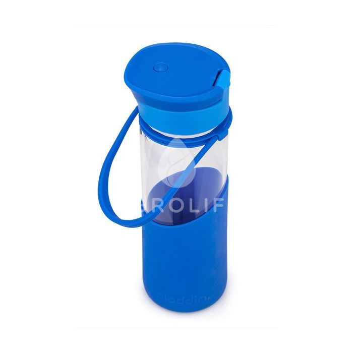 Стеклянная бутылка Enjoy Glass, 0,55 л, синяя, Aladdin 