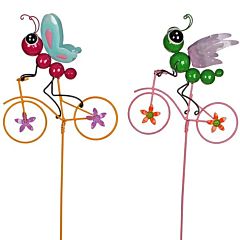 Фигурка декоративная садовая "Бабочка и Стрекоза", комплект из 2-х шт, Greenware
