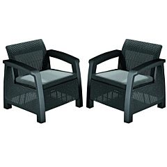 Кресло Bahamas Duo серый, Keter