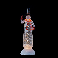 Декоративна фігурка "Сніговик", 12*9*27 см., "Luca Lighting", білий, Luca