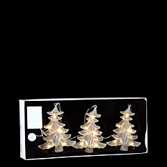 Набор декоративных украшений "Три маленькие елки", цвет теплый белый, Luca Lighting