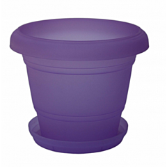 Вазон с подставкой “Лилия”, фиолетовый прозрачный, Алеана