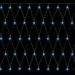 Гирлянда "Сетка", 100 LED, 1x1 м, цвет голубой, Jumi