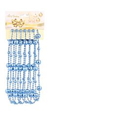 Гірлянда декоративна "Намисто" 2.7 м., пластик, блакитна, Chomik