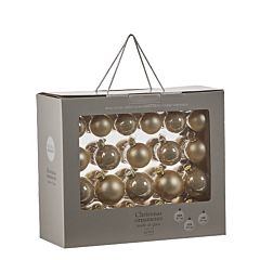 Ялинкові кульки 42 шт., комплект, колір золотистий, House of Seasons