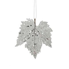 Украшение декоративное "Кленовый лист", 6 шт, серый, House of Seasons