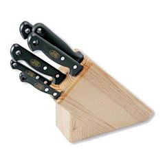 Нaбір ножів на дерев'яній підставці, 5шт №420, MAM