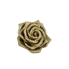 Украшение декоративная клипса, Роза золотая 6*8 см, House of Seasons