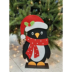 Новогодняя фигура из фетра Пингвин, 46,5*27,5*6 см, House of Seasons