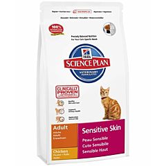 Корм SP Feline Adult Sensitive Skin від лущення і свербіння шкіри з куркою, Hill's