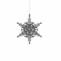 Прикраса декоративна "Зірка шестикутна", колір сірий, (8718861347227), Christmas House