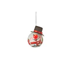 Украшение декоративное Шар LED Снеговик 6,5 см, (8718861435528RED), House of Seasons