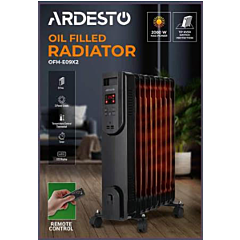 Масляный радиатор (2,0 кВт) OFH-E09X2, Ardesto
