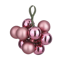 Елочные шарики-гроздья розовые, House of Seasons