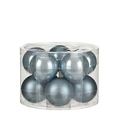 Ялинкові кульки комплект 10 шт, колір синій, House of Seasons