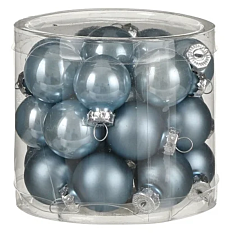 Ялинкові кульки комплект 24 шт, колір синій, House of Seasons