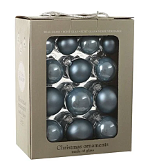 Елочные шарики 26 шт, комплект синего цвета, House of Seasons