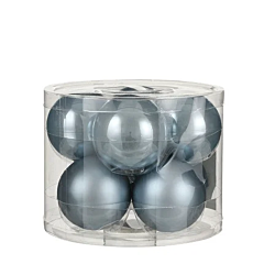 Ялинкові кульки 8 шт, комплект, синього кольору, House of Seasons